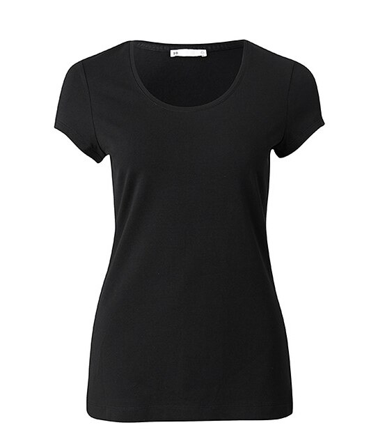 Scoop Neck Tee - Black