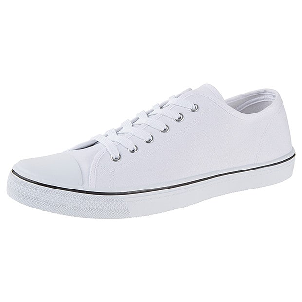 big w canvas shoes white