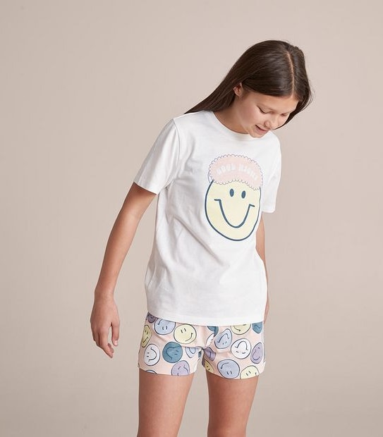 Kids Family Matching Happy Face Cotton Pyjama Set