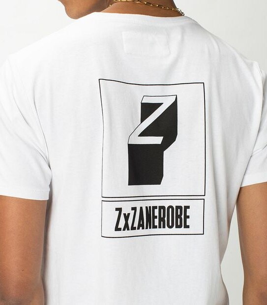 ZxZanerobe Box Logo T-Shirt - White