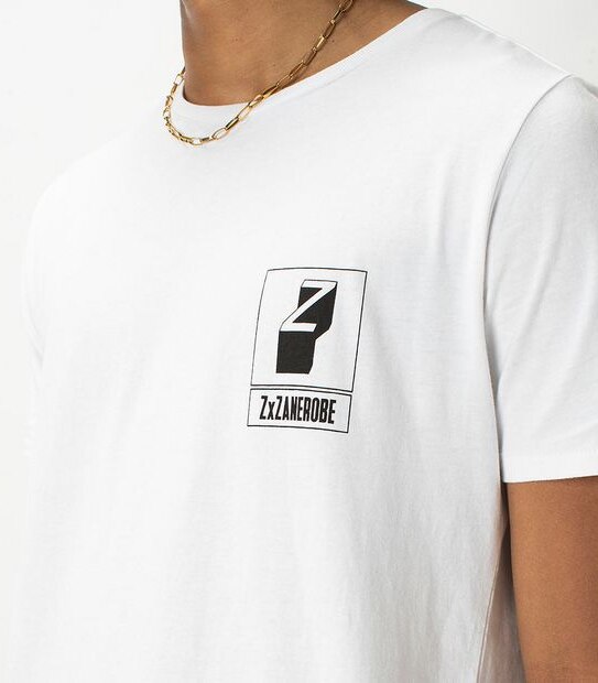ZxZanerobe Box Logo T-Shirt - White