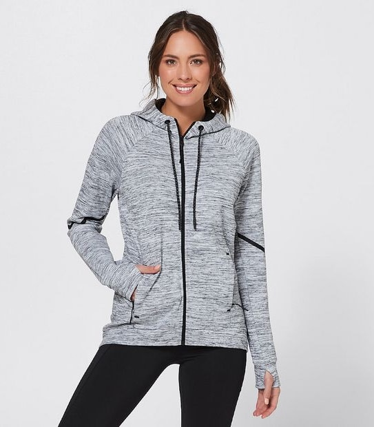 Active Tech Fleece Jacket - Light Grey Marle