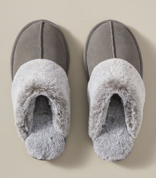 Womens Sage IV Suede Scuff Slippers