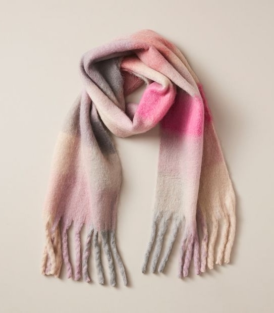 Brushed Check Scarf