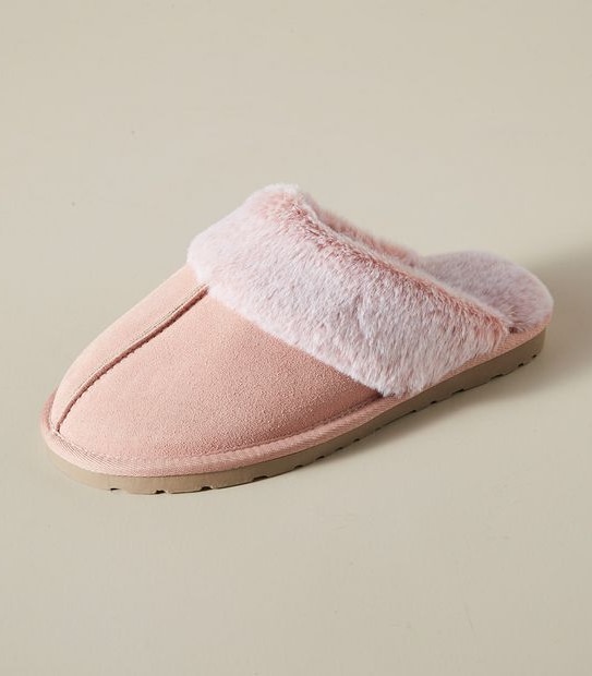 Womens Sage IV Suede Scuff Slippers