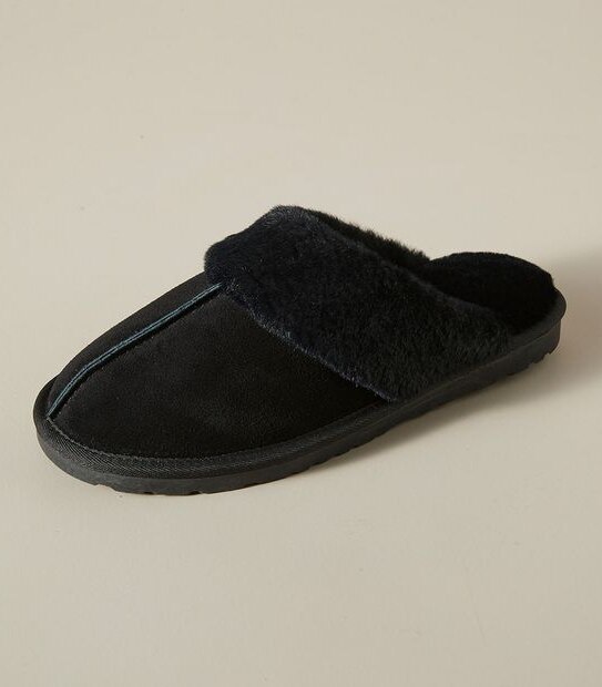 Womens Sage IV Suede Scuff Slippers