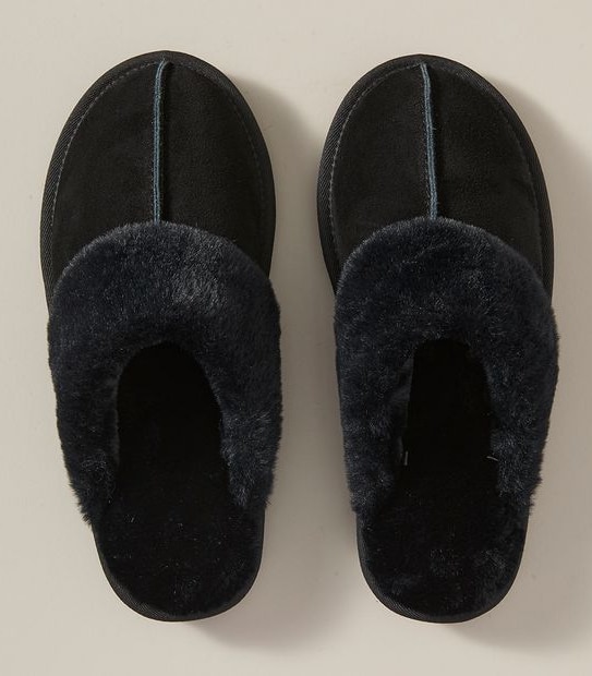 Womens Sage IV Suede Scuff Slippers