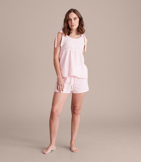 Dobby Sleep Cami and Shorts Set