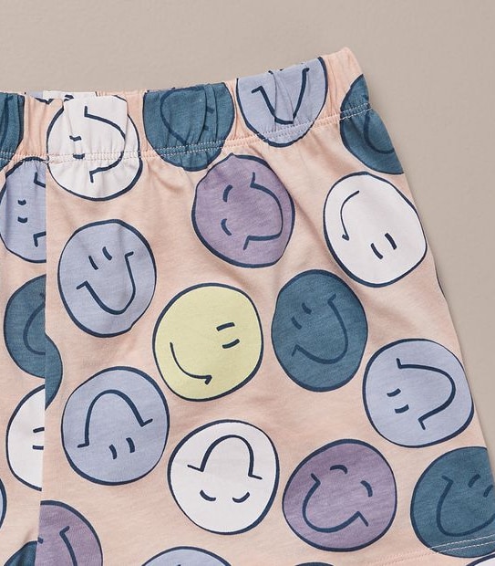 Kids Family Matching Happy Face Cotton Pyjama Set