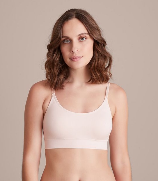 Seamfree Padded Crop Top - Crystal Mauve