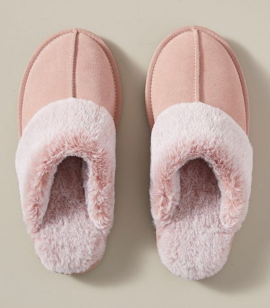 Womens Sage IV Suede Scuff Slippers