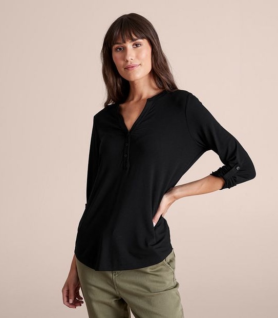 Rory Long Sleeve Henley Top