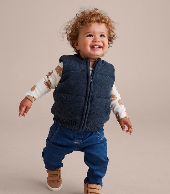 Baby Knit Puffer Vest