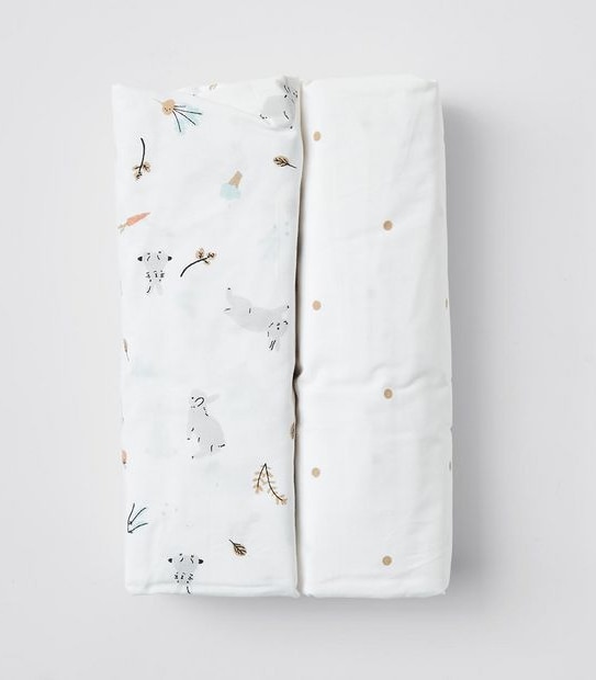 bub. Organic Cotton Fitted Cot Sheet 2 Pack
