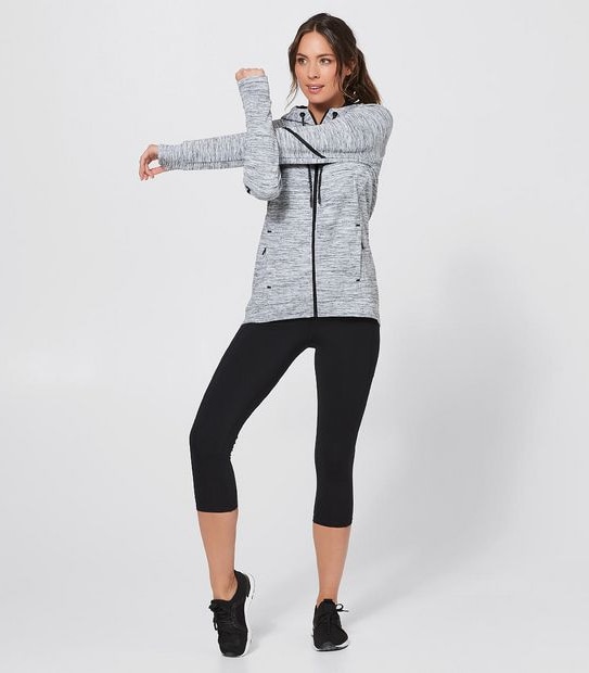 Active Tech Fleece Jacket - Light Grey Marle