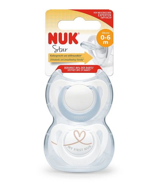 Nuk Star Soother 0-6m - Assorted*