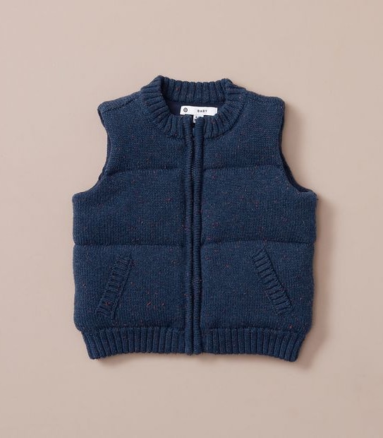 Baby Knit Puffer Vest