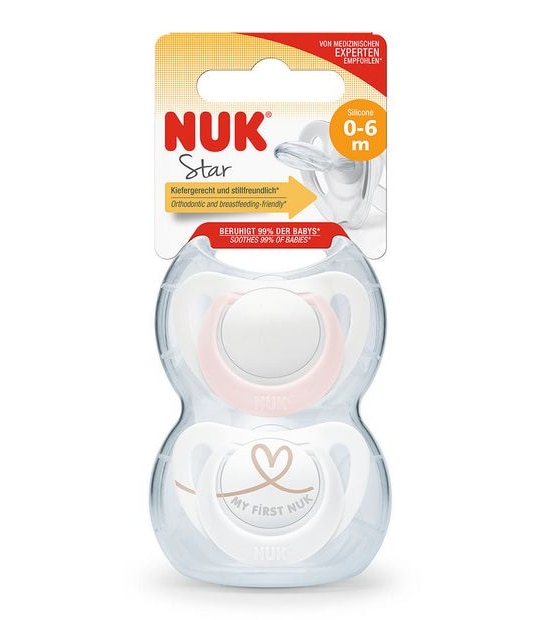 Nuk Star Soother 0-6m - Assorted*