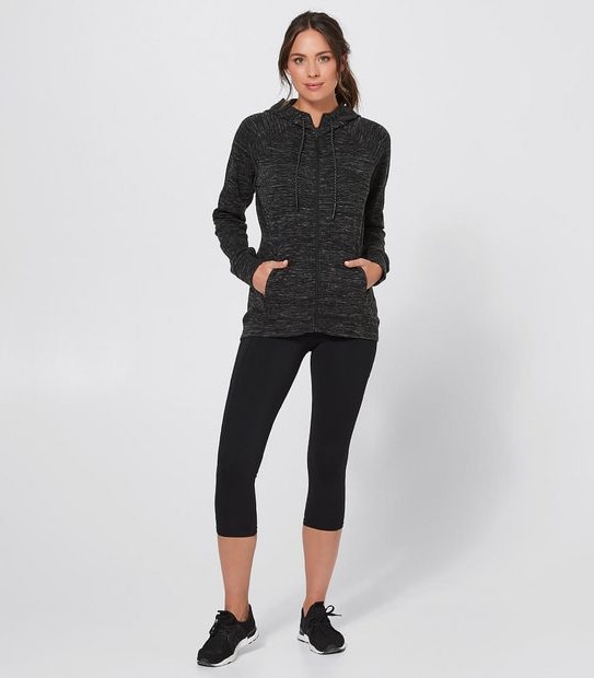 Active Tech Fleece Jacket - Charcoal Marle