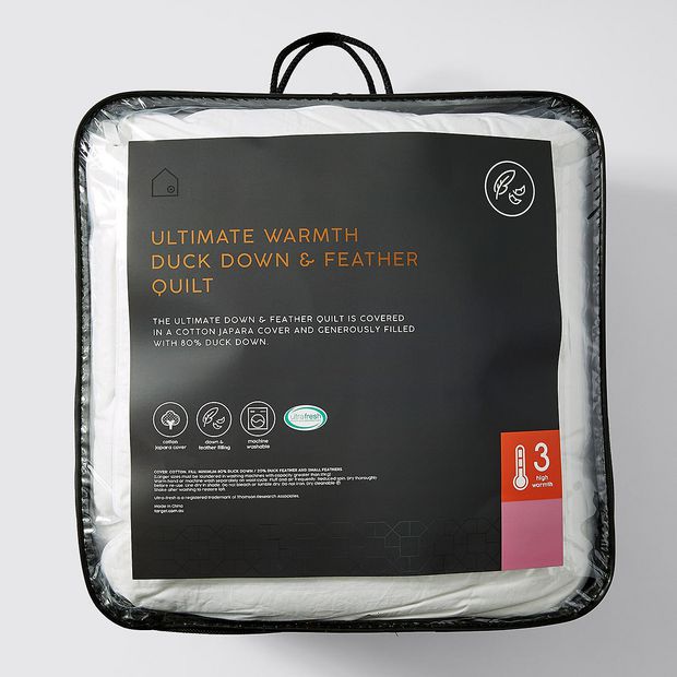 80/20 Duck Down Quilt High Warmth Rating Target Australia