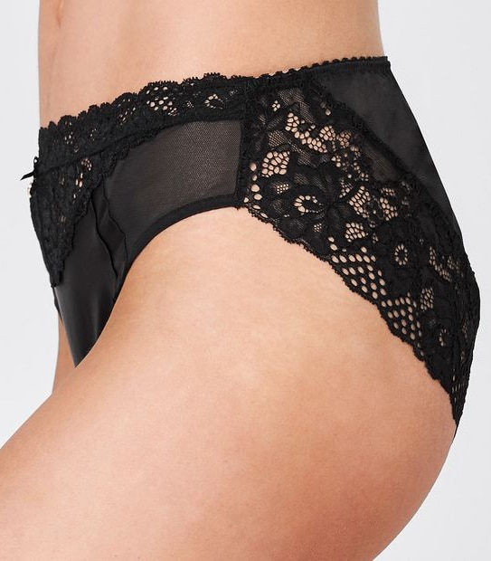 Preview Lace and Satin Bikini Briefs; Style: C22011