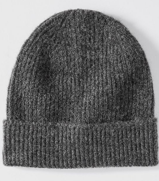 Basic Ribbed Beanie - Charcoal Grey