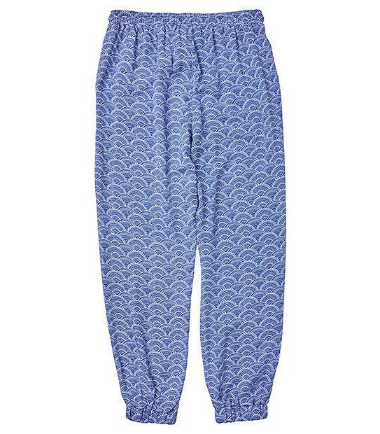 Wave Print Harem Pants