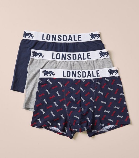 Lonsdale London 3 Pack of Trunks