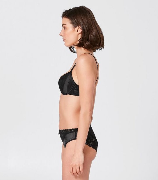 Preview Lace and Satin Bikini Briefs; Style: C22011