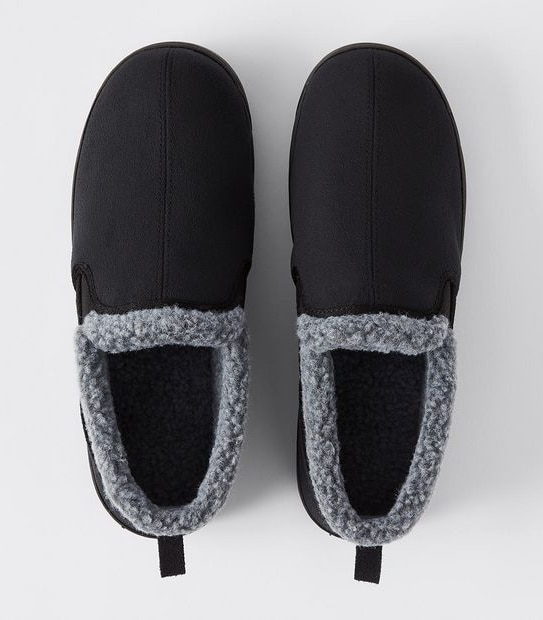 Thinsulate Johnny Closed Back Slippers - Black