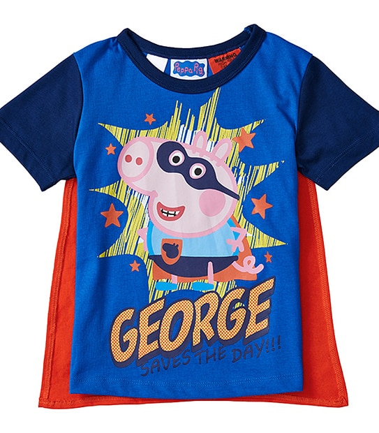 George Pig Super Hero Cape Pyjama Set