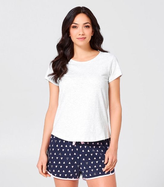 Short Sleeve Sleep T-Shirt - Grey Marle