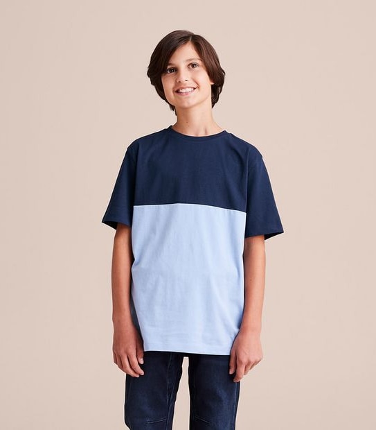 Organic Cotton Spliced T-shirt