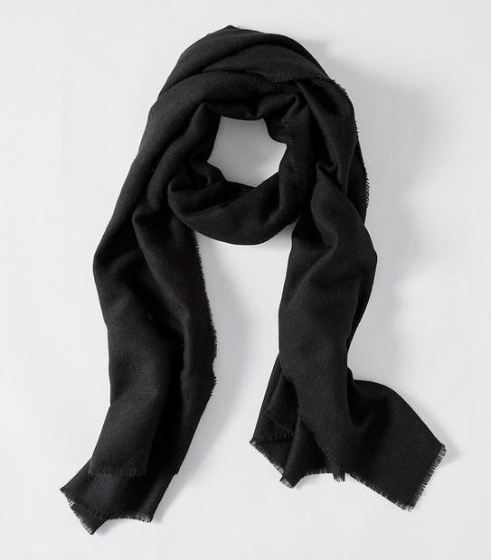 Classic Woven Scarf - Black