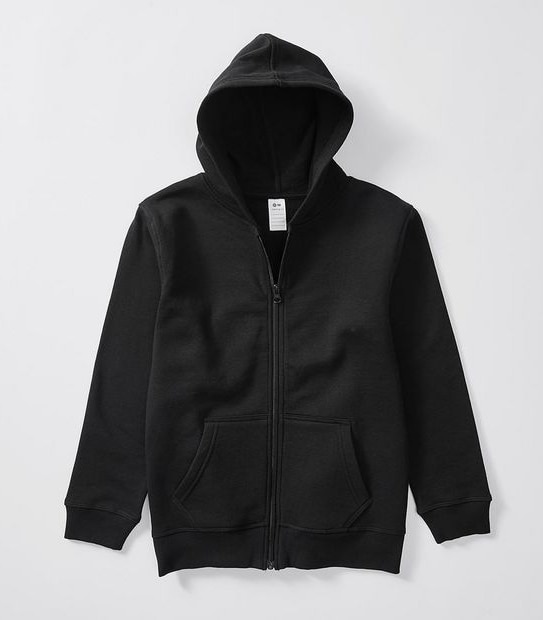 School Fleece Zip Thru Hoodie