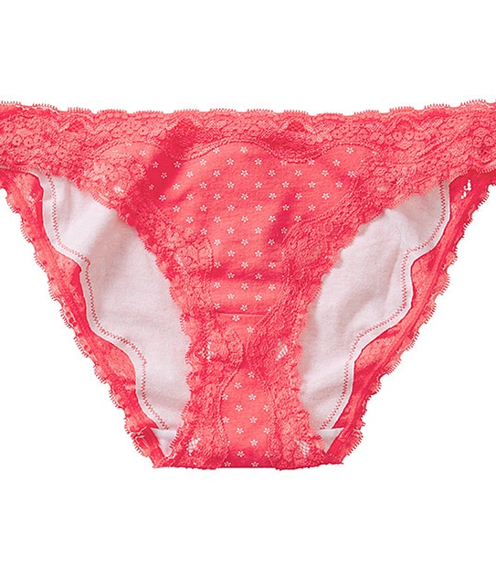 Cotton Lace Bikini Briefs Paradise Pink Target Australia