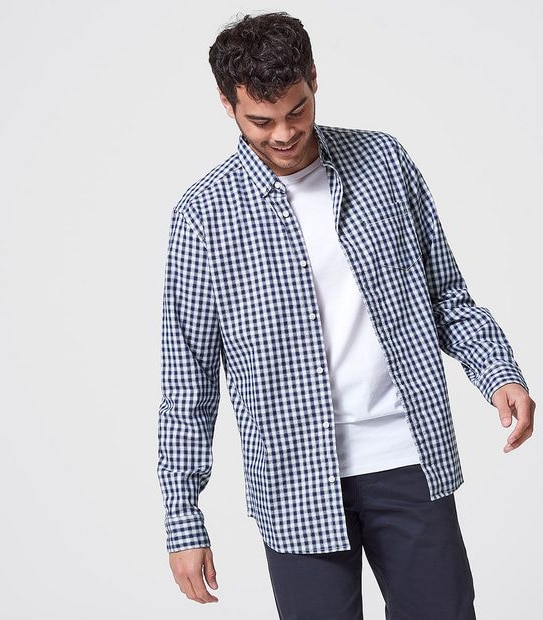 Oxford Shirt - Navy Check