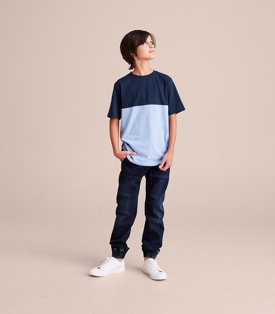 Organic Cotton Spliced T-shirt