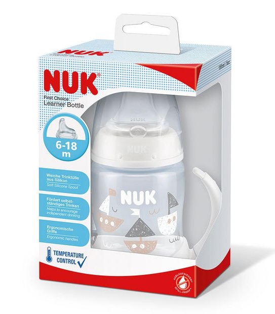 NUK FC Learner Bottle with Temperature Control 150ml - Assorted*