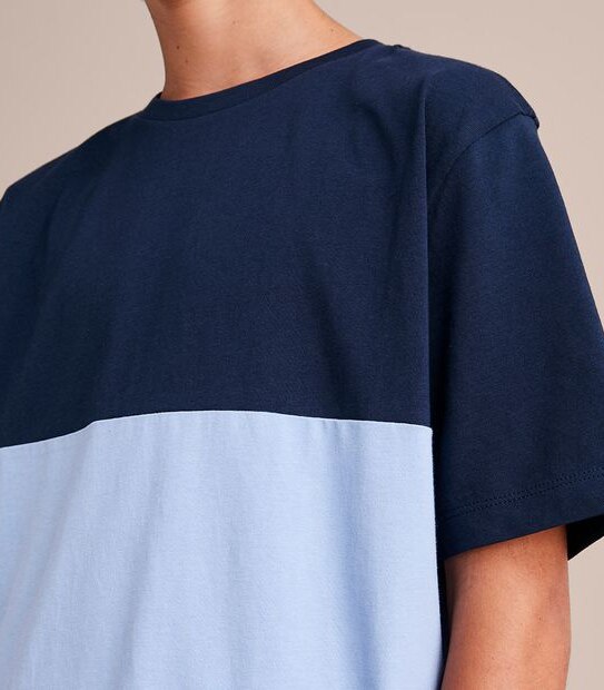 Organic Cotton Spliced T-shirt