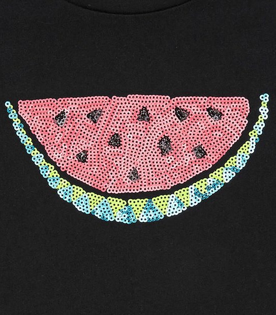 Short Sleeve Sequin Watermelon T-Shirt