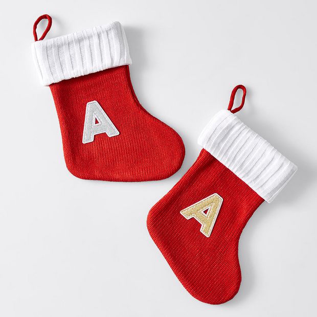 Alphabet Stocking Silver Gold Assorted Target Australia