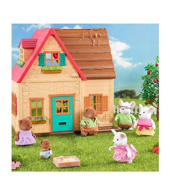 Li'l Woodzeez Mouse Family with Grandparents