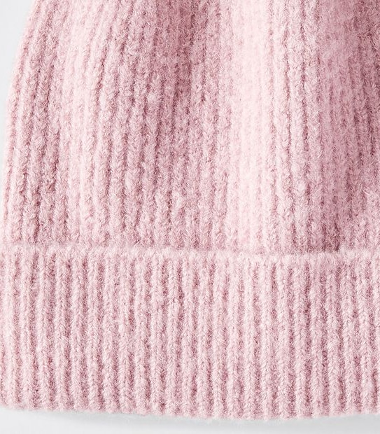 Basic Ribbed Beanie - Pink