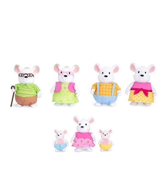 Li'l Woodzeez Mouse Family with Grandparents