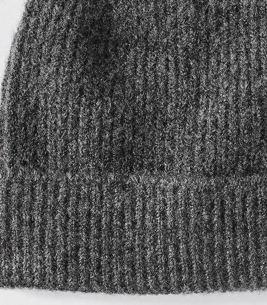 Basic Ribbed Beanie - Charcoal Grey