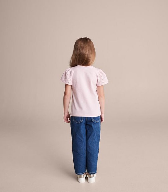3 Pack Broderie Sleeve T-shirt