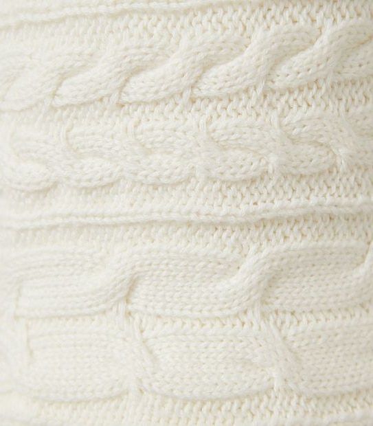 bub. Organic Cotton Cable Knit Blanket