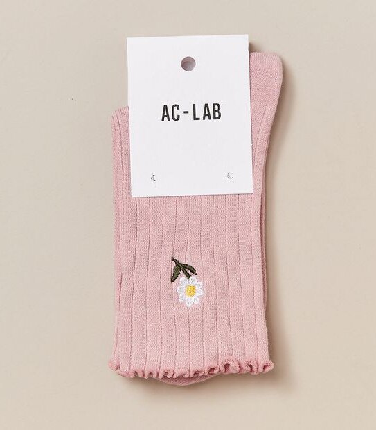 Crew Cut Embroidered Flower Socks ACLab Target Australia