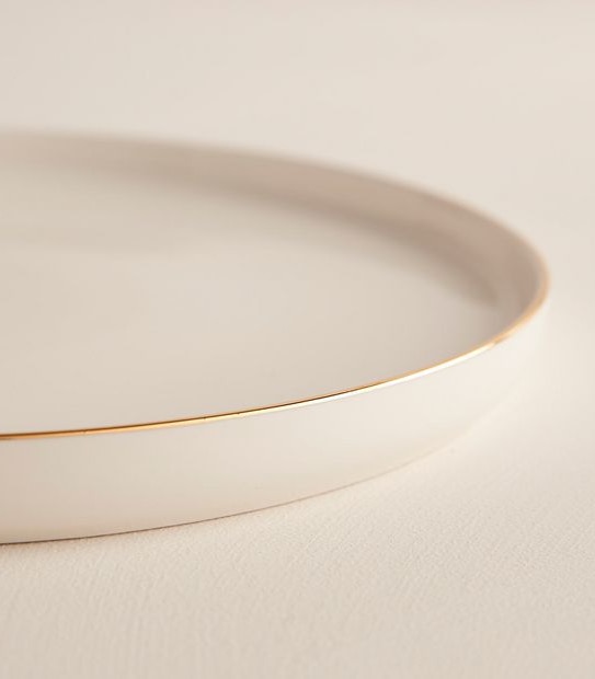 Gold Rim Dinner Plate